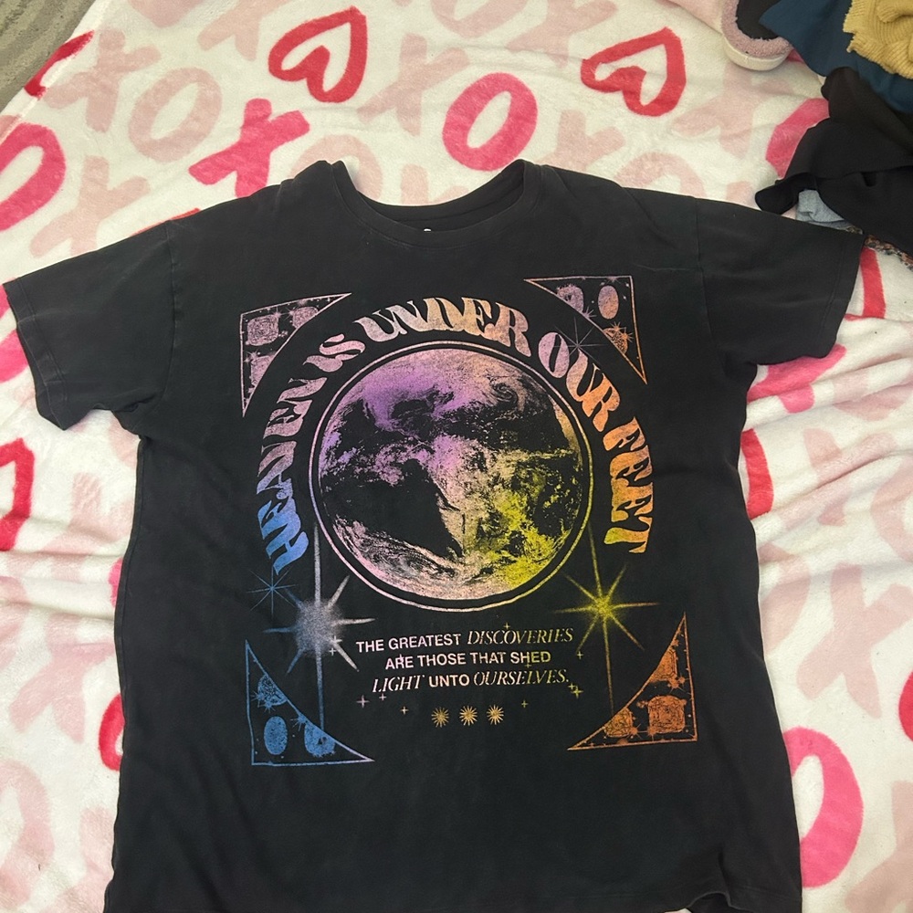 Hollister Black Cotton T-Shirt